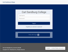 Tablet Screenshot of moodle.sandburg.edu